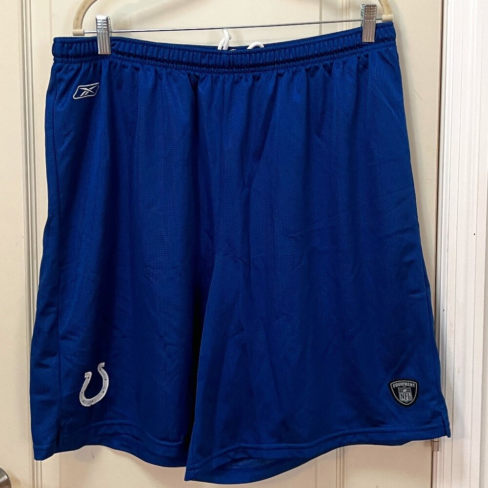 NFL Equipment Men's 2XLIndianapolis Colts Authentic Reebok Football Shorts. Blue